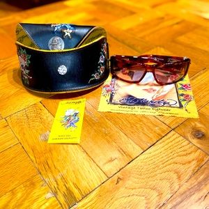 SOLD! Ed Hardy Sunglasses with Case
